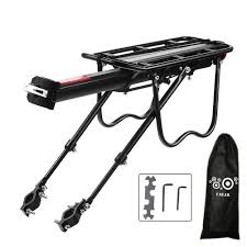 Portaequipajes Trasero de Aluminio para Bicicleta - Ideal para Aventuras